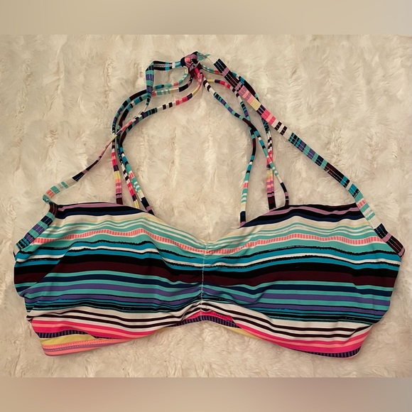 36D Bikini Top Bundle! Tropical and Striped. Both so pretty! - Picture 3 of 7